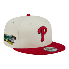 Philadelphia Phillies Localized 9FIFTY Snapback Hat Cream/Red | New Era