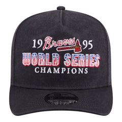 Atlanta Braves 1995 World Series Champions Historic 9FIFTY A-Frame Snapback Hat Navy | New Era
