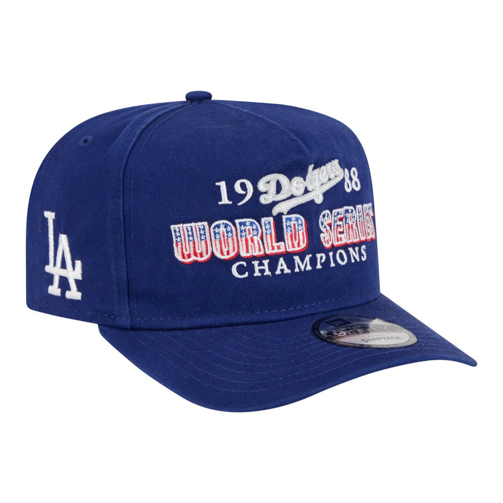 Los Angeles Dodgers 1988 World Series Champions Throwback 9FIFTY A-Frame Snapback Hat Royal | New Era