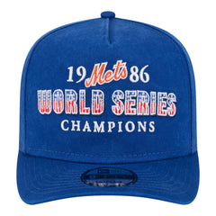 New York Mets 1986 World Series Champions Throwback 9FIFTY A-Frame Snapback Hat Royal | New Era