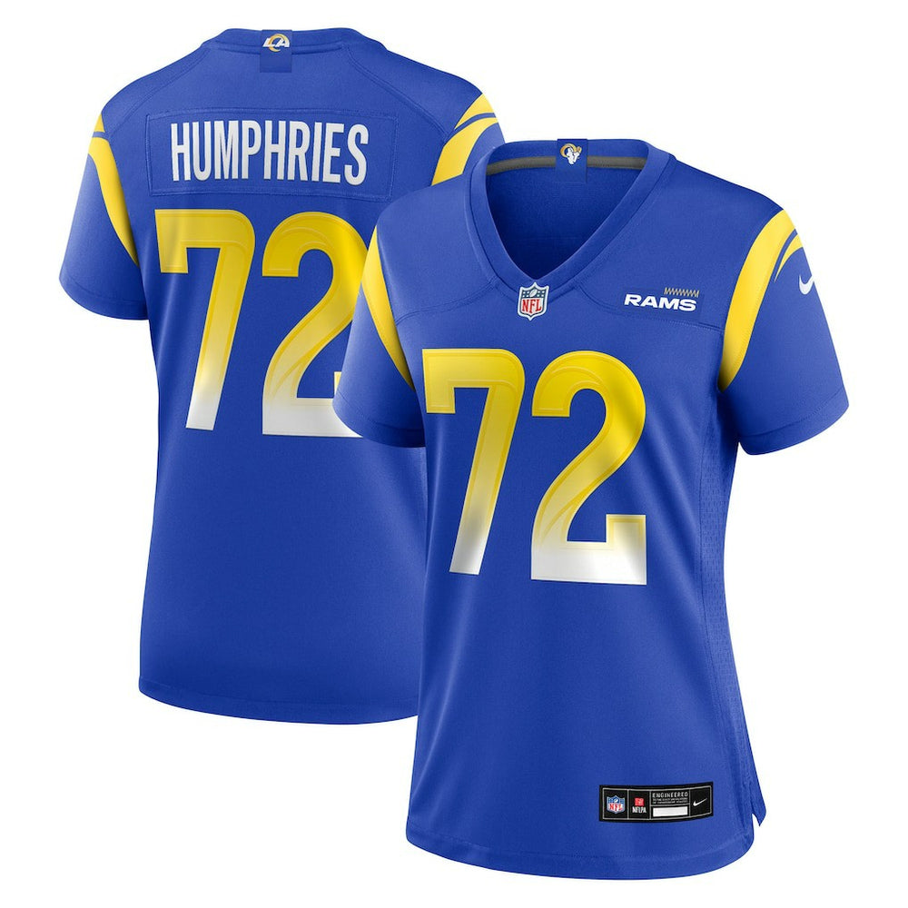 D.J. Humphries Los Angeles Rams Women's Team Game Jersey - Royal