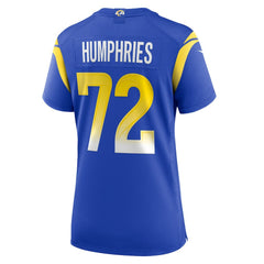 D.J. Humphries Los Angeles Rams Women's Team Game Jersey - Royal