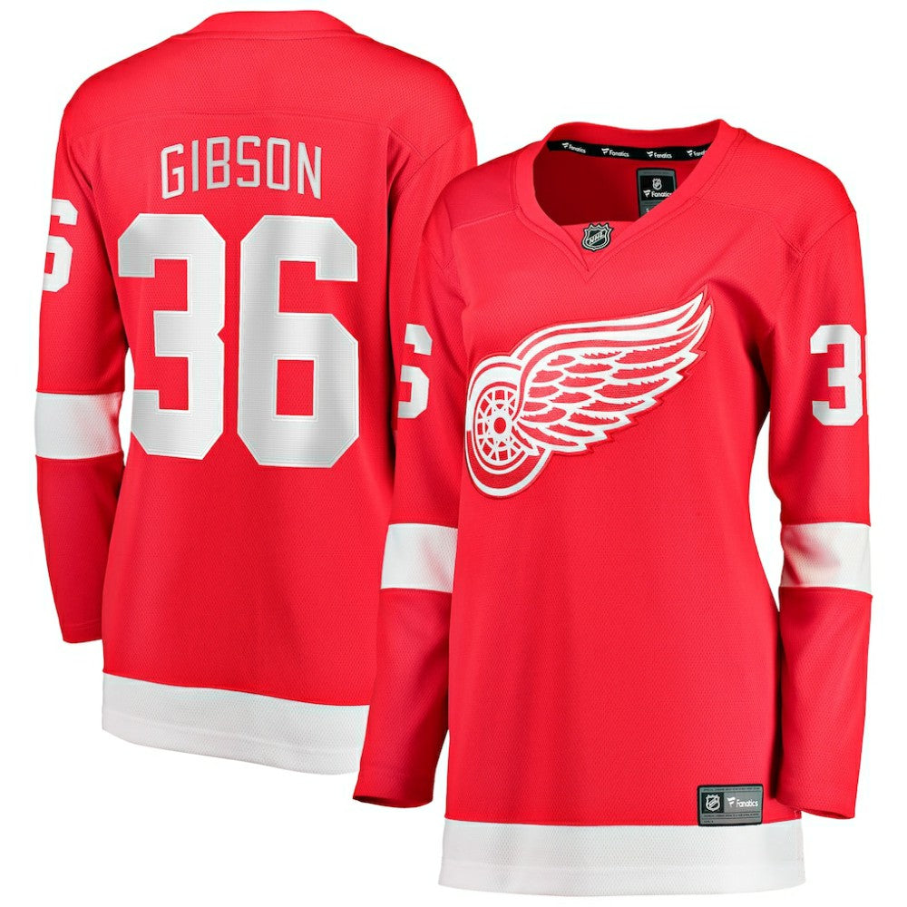 John Gibson Detroit Red Wings Fanatics Women's Home Breakaway Jersey Red