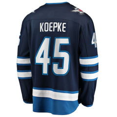 Cole Koepke Winnipeg Jets Fanatics Home Breakaway Jersey Navy