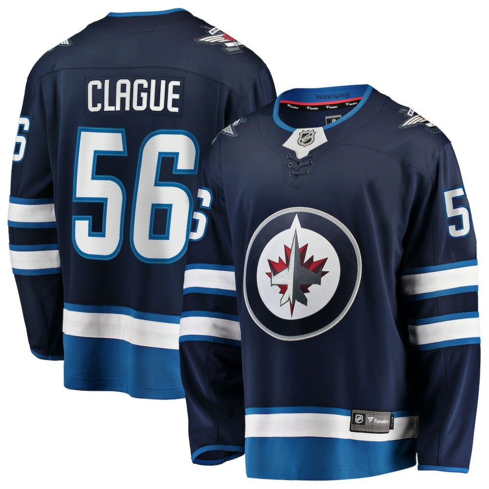 Kale Clague Winnipeg Jets Fanatics Home Breakaway Jersey Navy