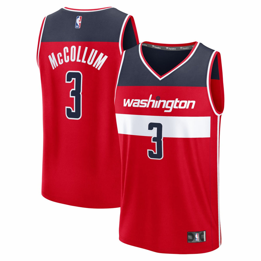 CJ McCollum Washington Wizards Youth Fast Break Replica Player Jersey - Icon Edition - Red