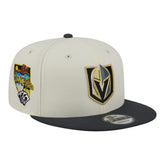 Vegas Golden Knights New Era Injection Localized Two-Tone 9FIFTY Snapback Hat White/Charcoal