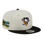 Pittsburgh Penguins New Era Injection Localized Two-Tone 9FIFTY Snapback Hat White/Black