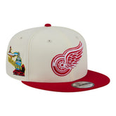 Detroit Red Wings New Era Injection Localized Two-Tone 9FIFTY Snapback Hat White/Red