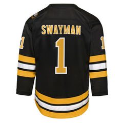 Jeremy Swayman Boston Bruins Outerstuff Youth Home Replica Jersey Black