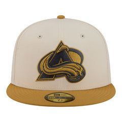 Colorado Avalanche New Era Colorpack Two-Tone 59FIFTY Fitted Hat Cream/Tan
