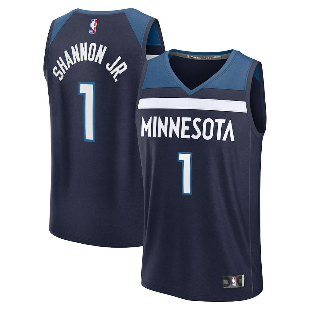 Terrence Shannon Jr. Minnesota Timberwolves Fast Break Replica Jersey - Navy - Icon Edition