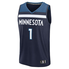 Terrence Shannon Jr. Minnesota Timberwolves Fast Break Replica Jersey - Navy - Icon Edition