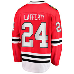 Sam Lafferty Chicago Blackhawks Fanatics Home Breakaway Jersey Red