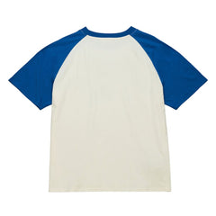 Chicago Cubs Women's Boyfriend Raglan T-Shirt Cream | Mitchell & Ness