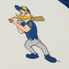 Milwaukee Brewers Women's Boyfriend Raglan T-Shirt Cream | Mitchell & Ness