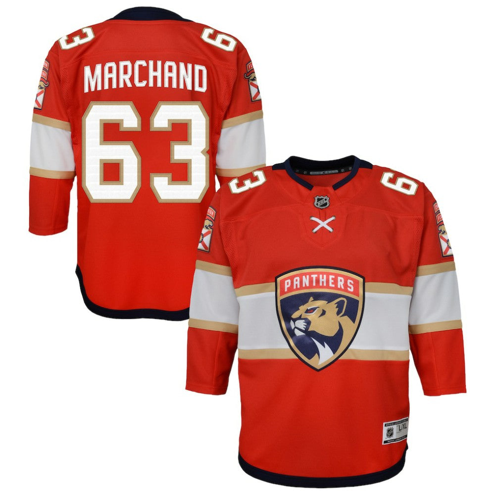 Brad Marchand Florida Panthers Outerstuff Youth Premier Player Jersey Red