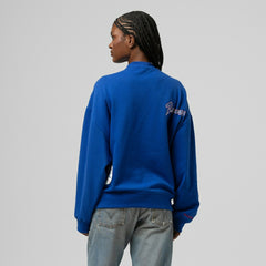 Atlanta Braves Women's Cooperstown Collection Crewneck Sweatshirt Royal | Mitchell & Ness