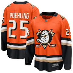 Ryan Poehling Anaheim Ducks Fanatics Home Breakaway Jersey Orange