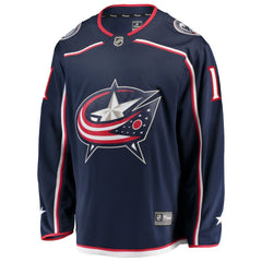 Miles Wood Columbus Blue Jackets Fanatics Home Breakaway Jersey Navy