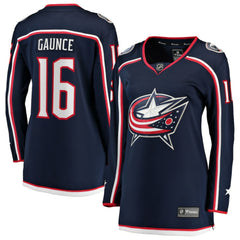 Brendan Gaunce Columbus Blue Jackets Fanatics Women's Home Breakaway Jersey Navy