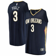 Jordan Poole New Orleans Pelicans Fast Break Replica Jersey - Navy - Icon Edition