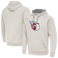 Cleveland Guardians Antigua Victory Pullover Hoodie Cream