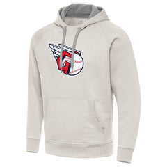 Cleveland Guardians Antigua Victory Pullover Hoodie Cream