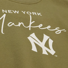 New York Yankees Women's Cooperstown Collection Fleece Sweatshirt Olive | Mitchell & Ness
