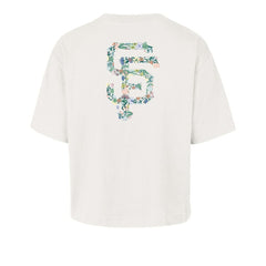 San Francisco Giants Women's Full Bloom Cropped T-Shirt Natural | 47 brand