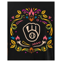 Milwaukee Brewers Día de los Muertos T-Shirt Black | New Era