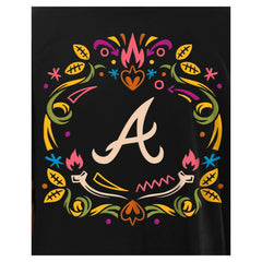 Atlanta Braves Día de los Muertos T-Shirt Black | New Era