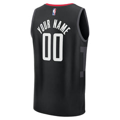Houston Rockets Youth Fast Break Custom Jersey - Statement Edition - Black
