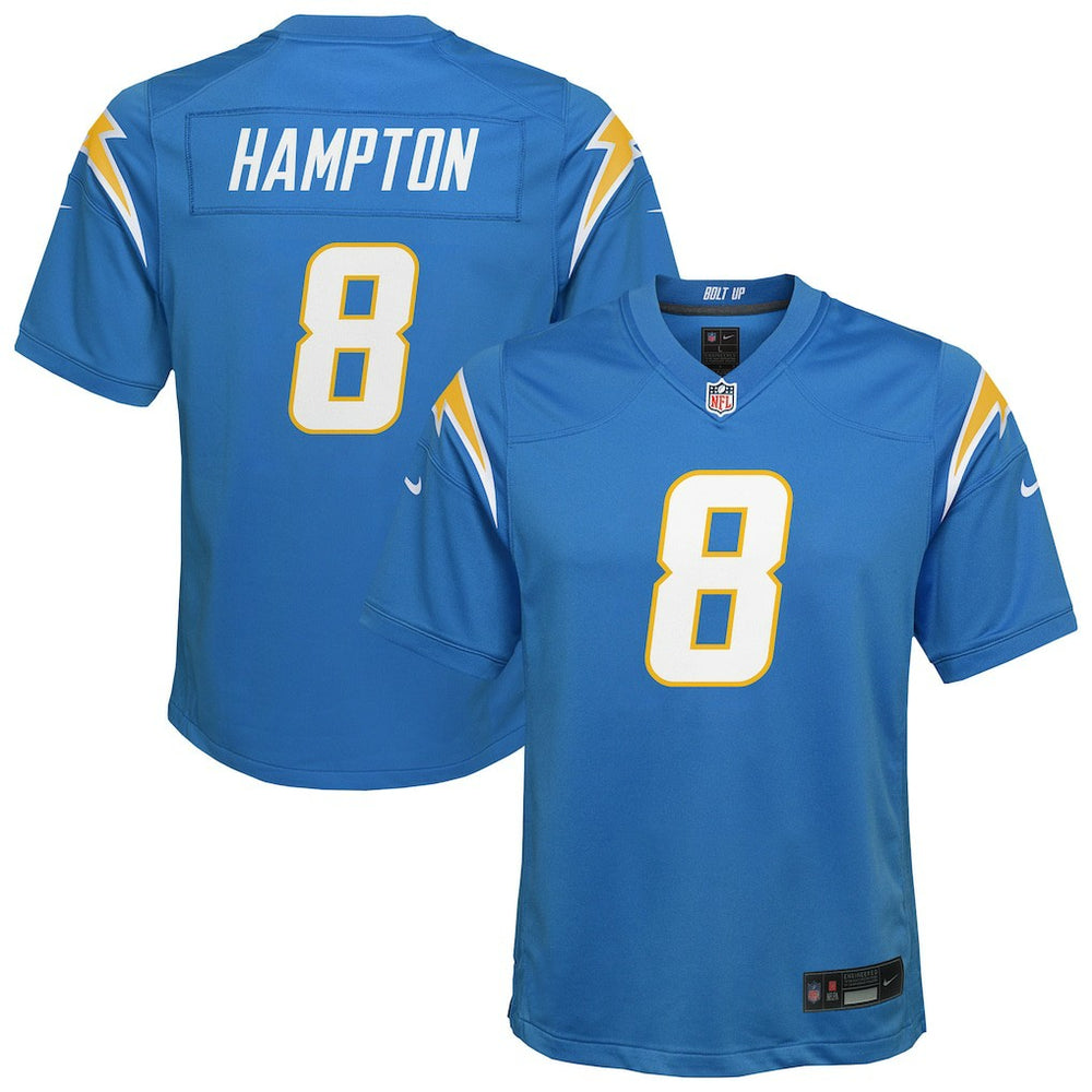 Omarion Hampton Los Angeles Chargers Youth Team Game Jersey - Powder Blue