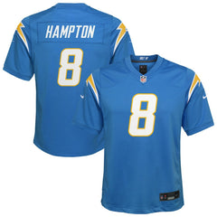 Omarion Hampton Los Angeles Chargers Youth Team Game Jersey - Powder Blue