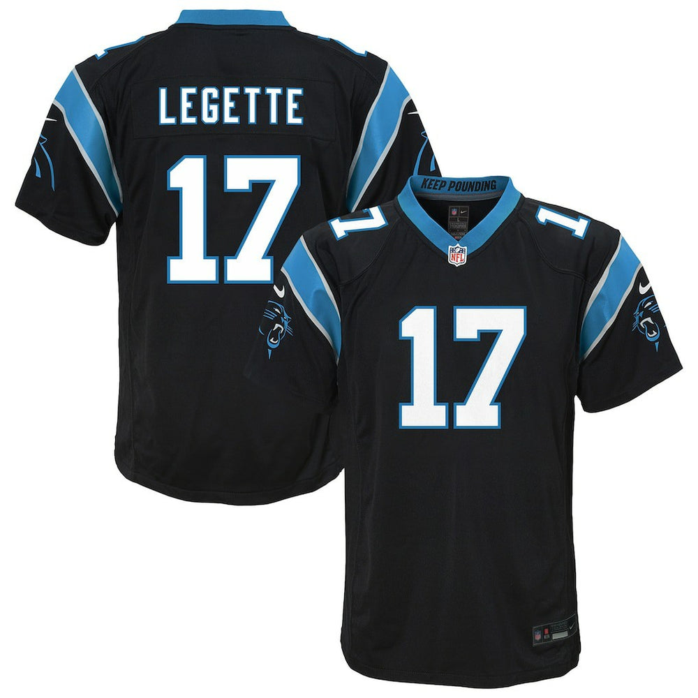 Xavier Legette Carolina Panthers Youth Team Game Jersey - Black