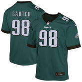 Jalen Carter Philadelphia Eagles Youth Game Player Jersey - Midnight Green