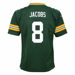 Josh Jacobs Green Bay Packers Youth Team Game Jersey - Green