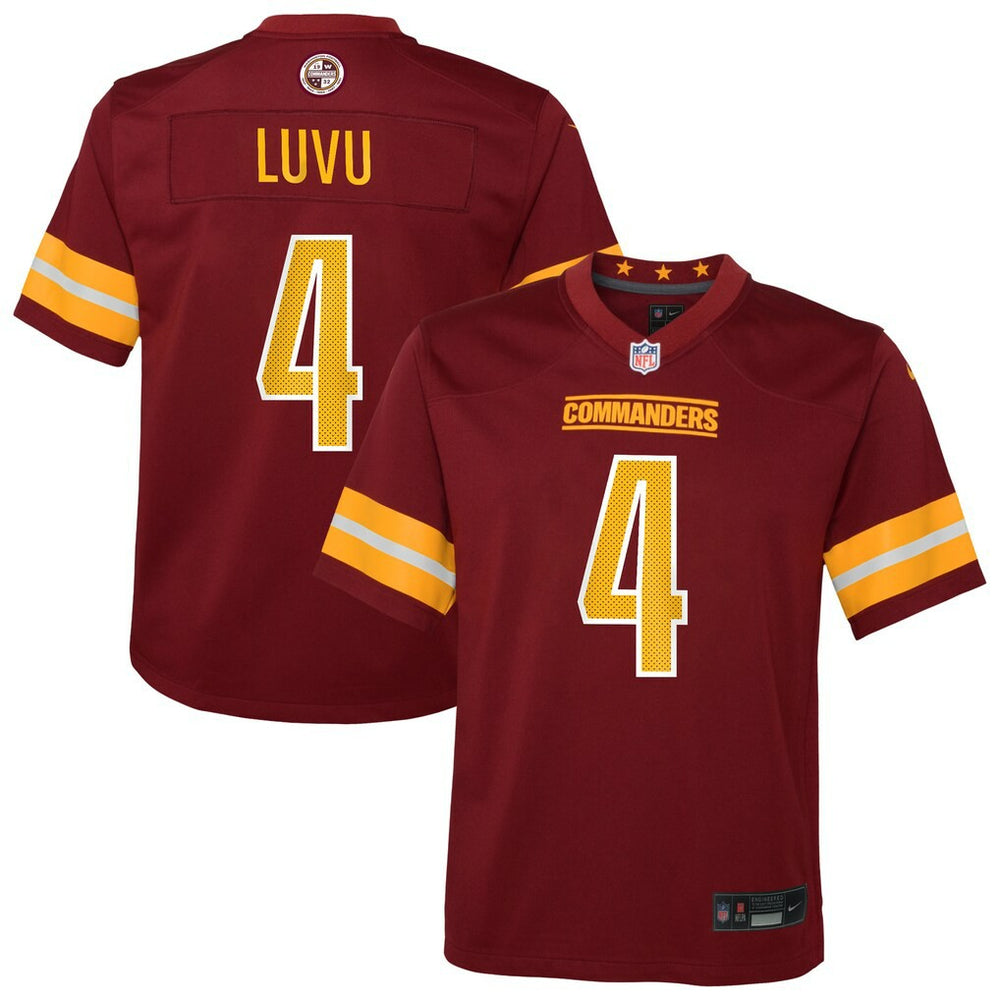 Frankie Luvu Washington Commanders Youth Team Game Jersey - Burgundy