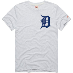 Detroit Tigers Homage Hyper Local Refresh Tri-Blend T-Shirt Ash
