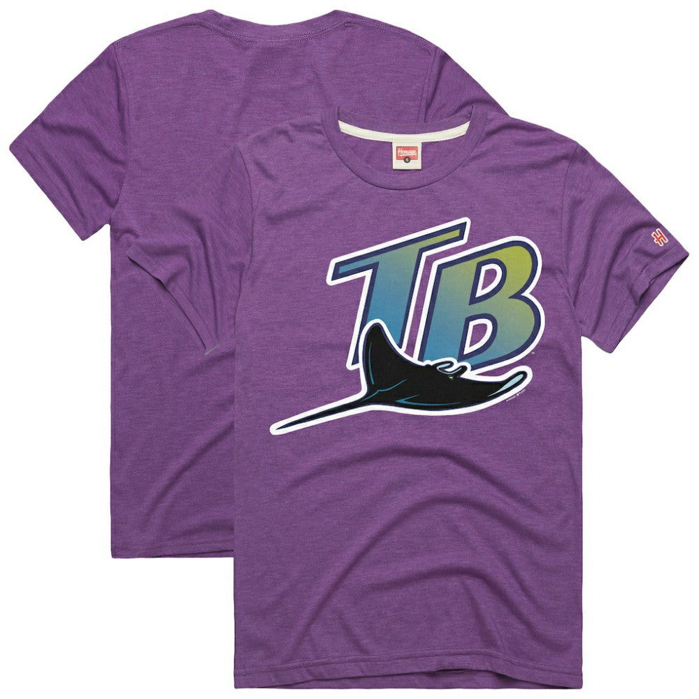 Tampa Bay Rays Homage Hyper Local Refresh T-Shirt Purple