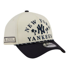 New York Yankees 2026 Spring Training Fan Pack Rope A-Frame 9FORTY Adjustable Hat Cream | New Era