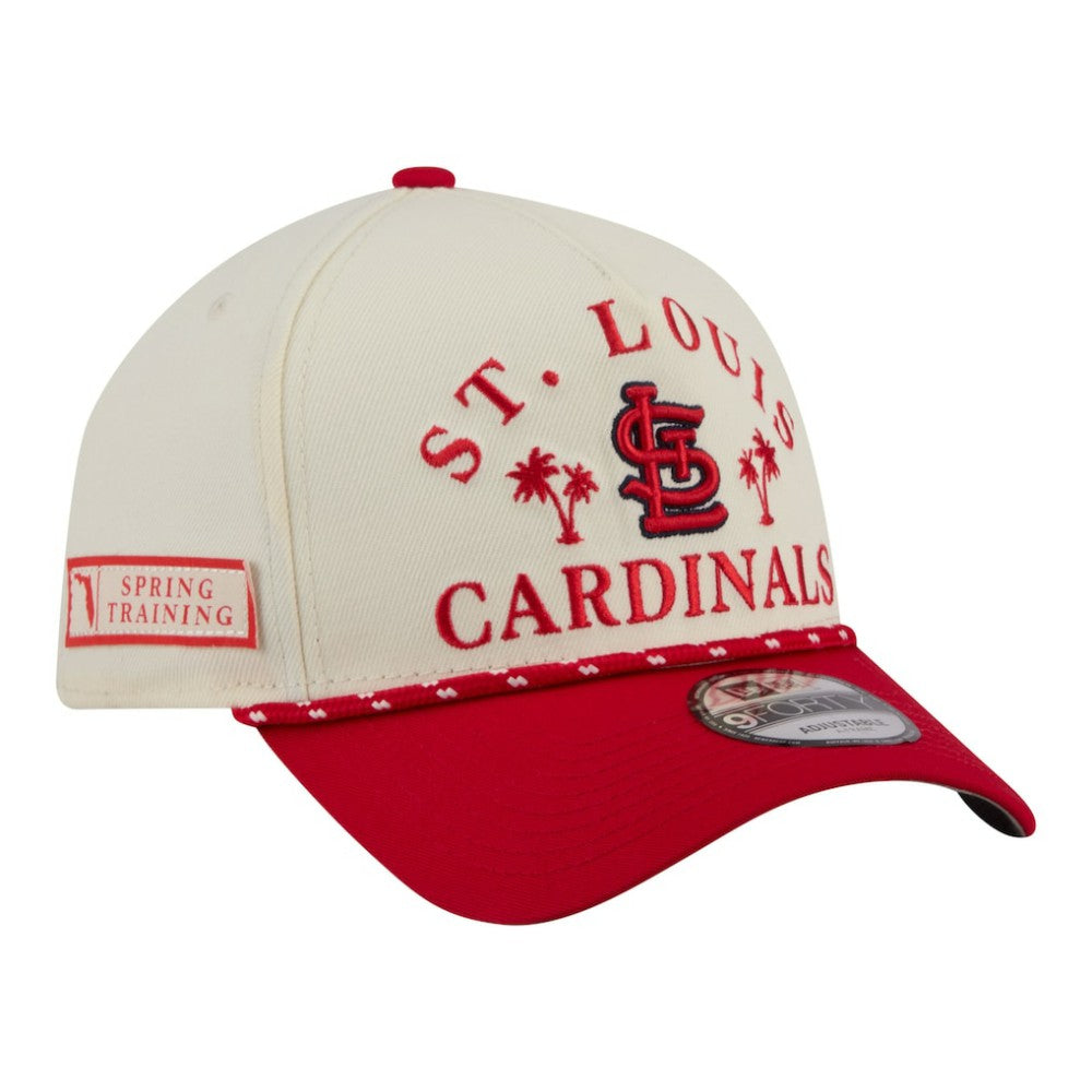 St. Louis Cardinals 2026 Spring Training Fan Pack Rope A-Frame 9FORTY Adjustable Hat Cream | New Era