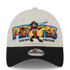 Pittsburgh Pirates Youth 2026 Spring Training Fan Pack Batter 9TWENTY Adjustable Hat Stone/Black | New Era
