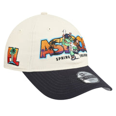 Houston Astros Youth 2026 Spring Training Fan Pack Batter 9TWENTY Adjustable Hat Stone/Navy | New Era
