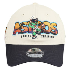 Houston Astros Youth 2026 Spring Training Fan Pack Batter 9TWENTY Adjustable Hat Stone/Navy | New Era