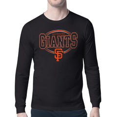 San Francisco Giants Starter Team Track Graphic Long Sleeve T-Shirt Black