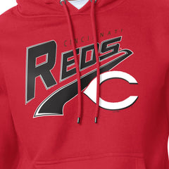Cincinnati Reds Starter Modern Tailsweep Fleece Tri-Blend Pullover Hoodie Red