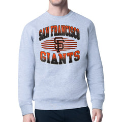 San Francisco Giants Starter Team Grit Graphic Fleece Pullover Sweatshirt Heather Gray