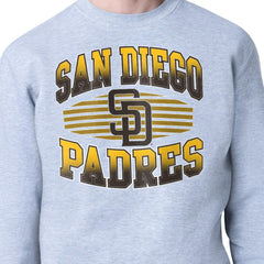 San Diego Padres Starter Team Grit Graphic Fleece Pullover Sweatshirt Heather Gray